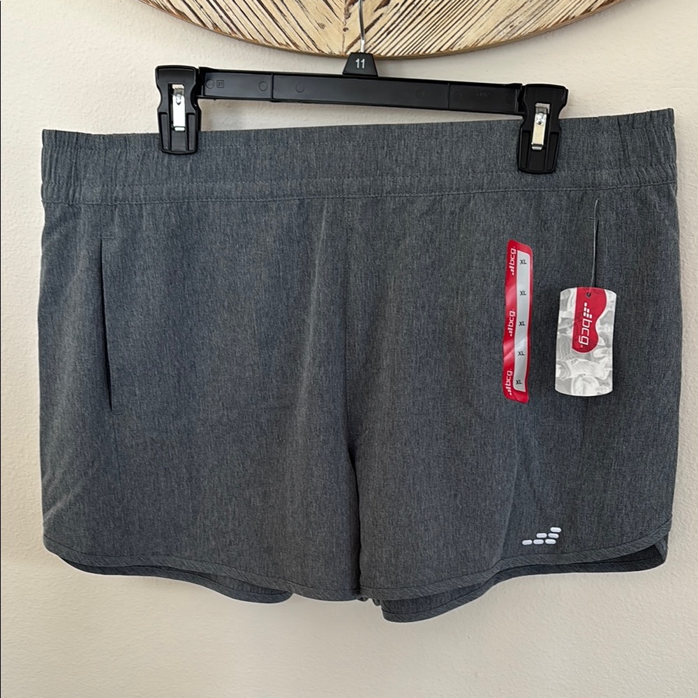 bcg Gray Athletic Shorts with Soft Fabric